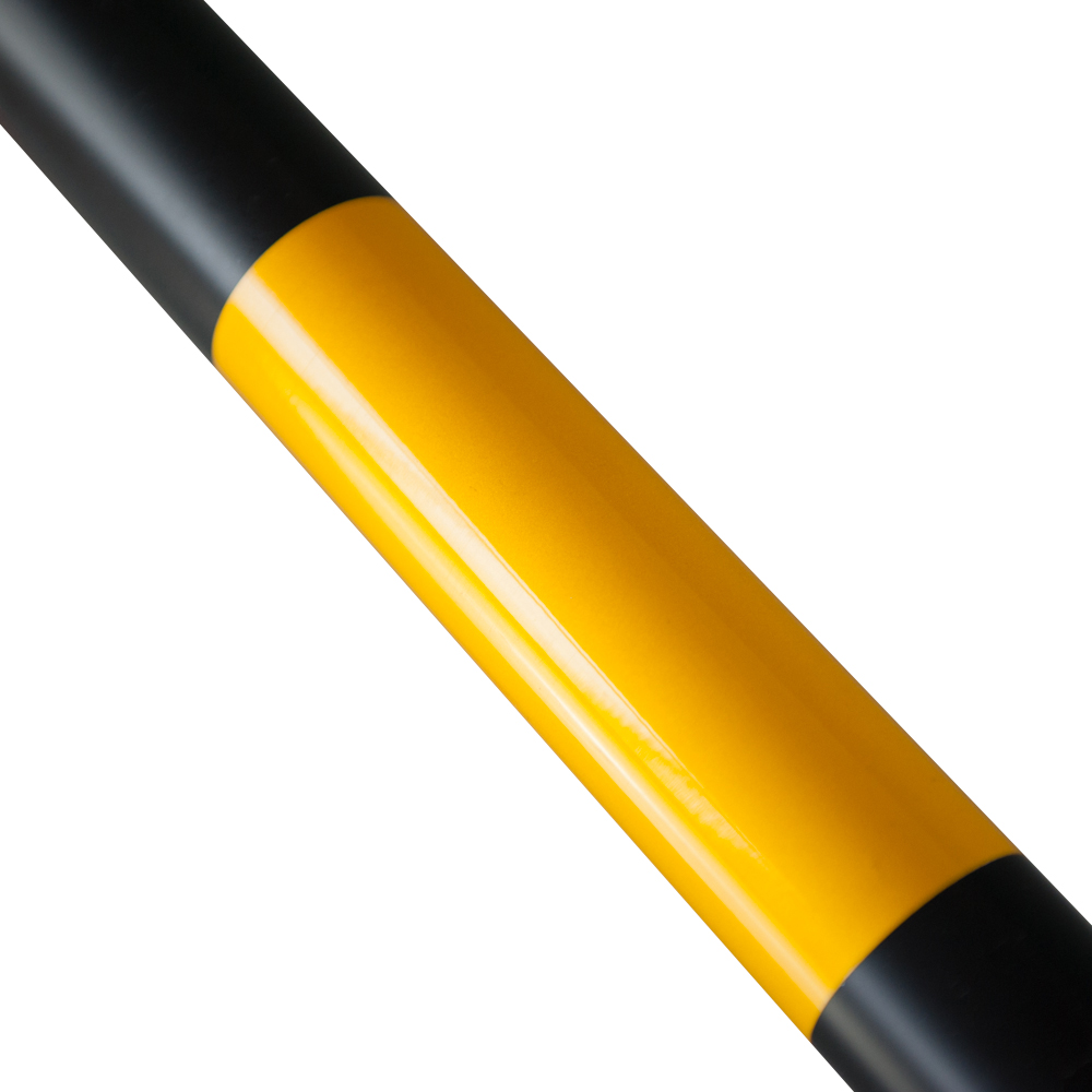 Yellow/Black Color Retractable Traffic Cone Bar