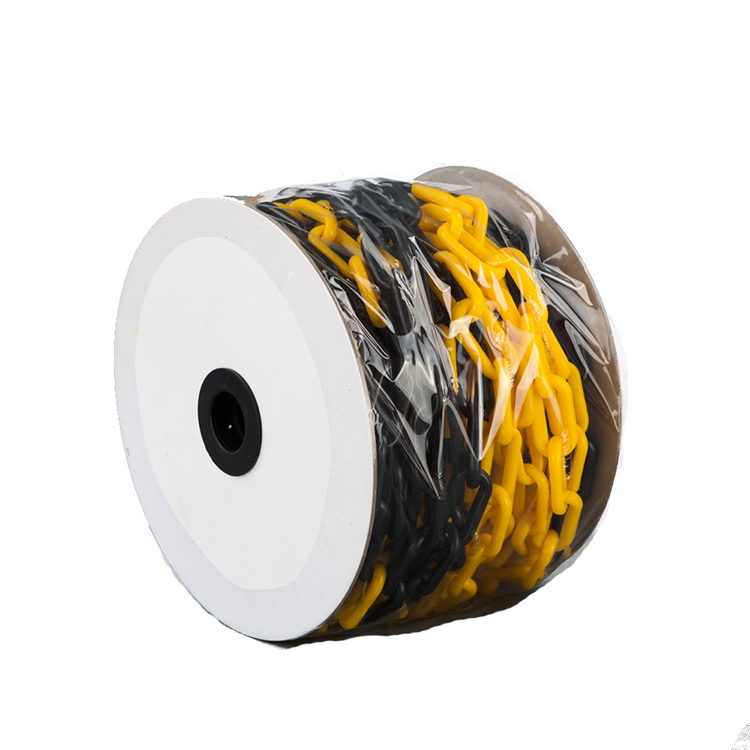 Yellow And Black Barricade Plastic Chain 