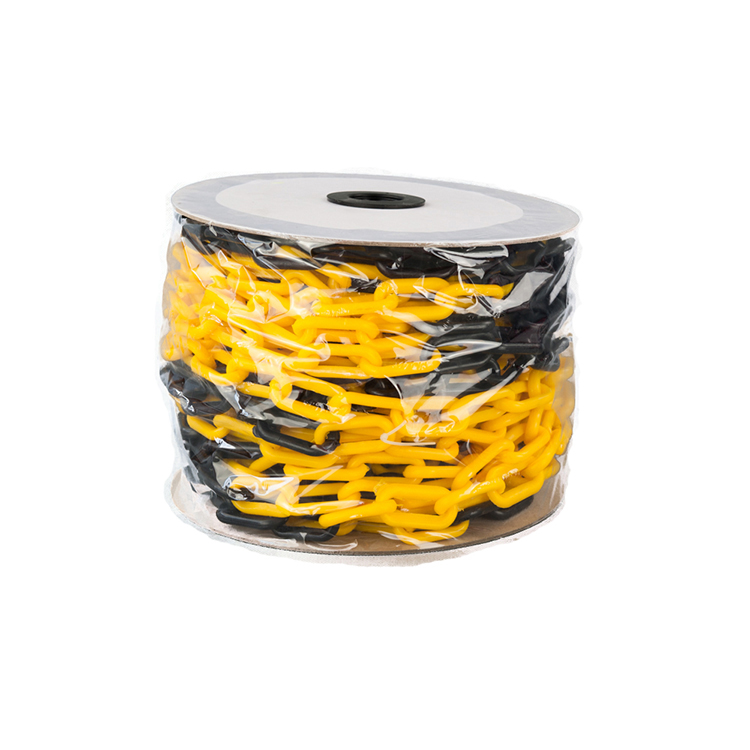 Yellow And Black Barricade Plastic Chain 