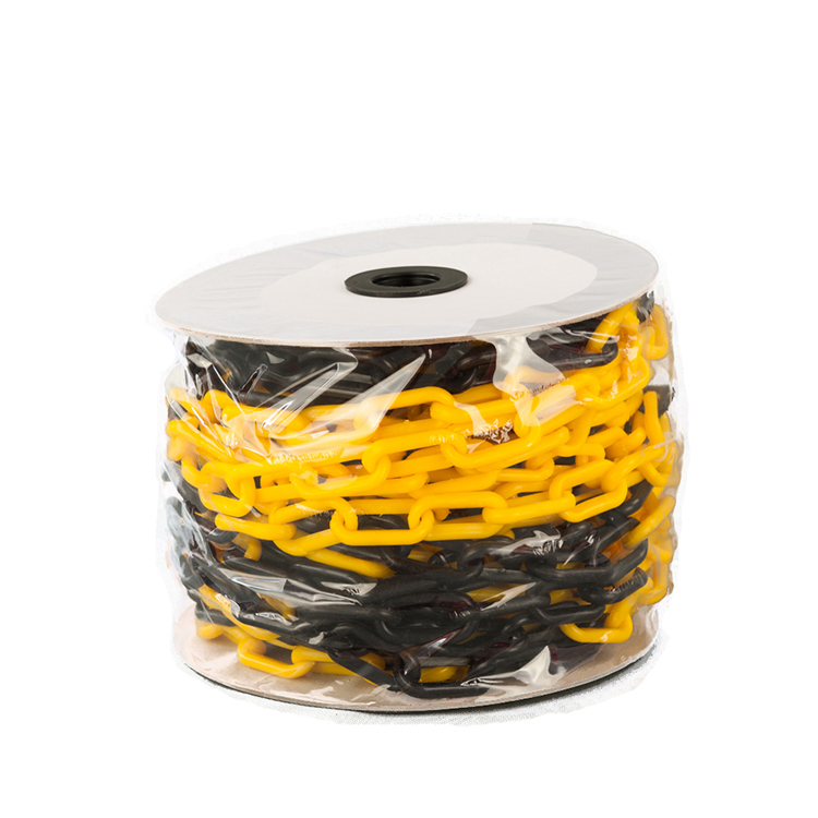 Yellow And Black Barricade Plastic Chain 