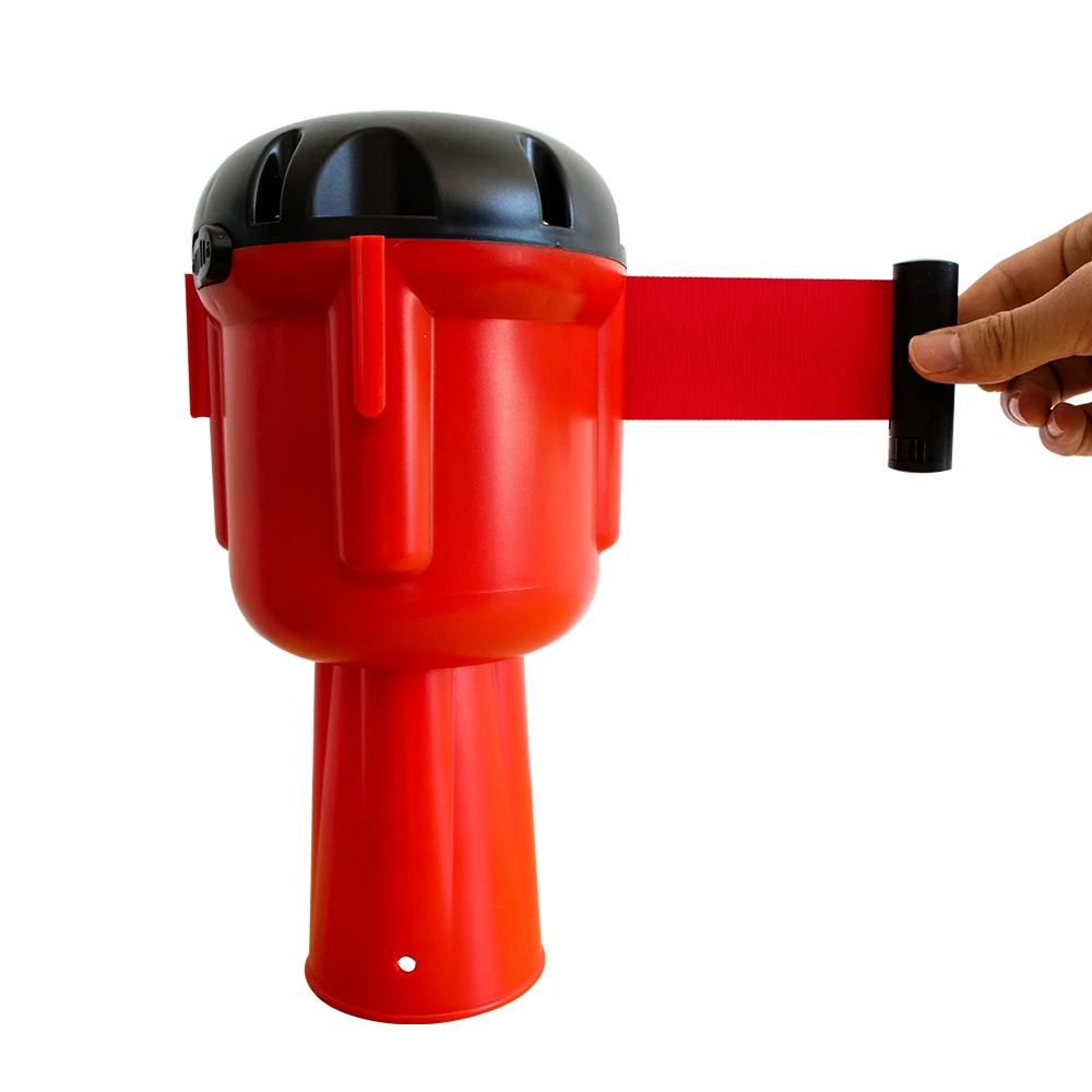 Cone Topper Retractable Barrier - 9 metre