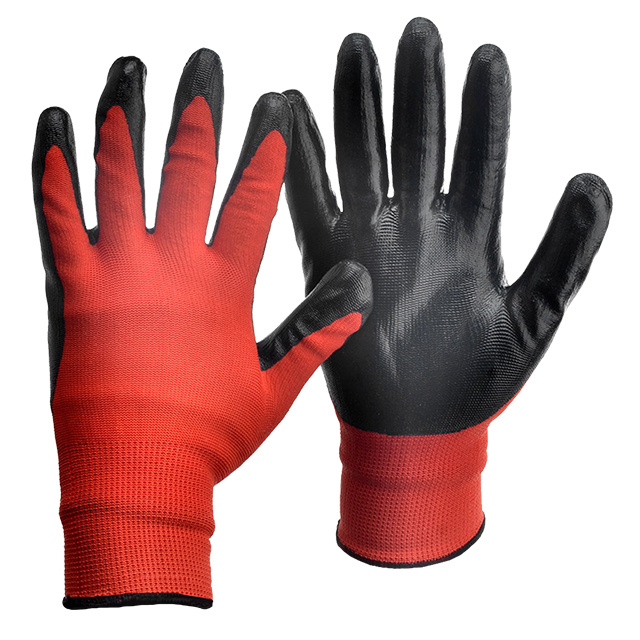 Nitrile Coated Heavy Duty Work Gloves SLE-NL001