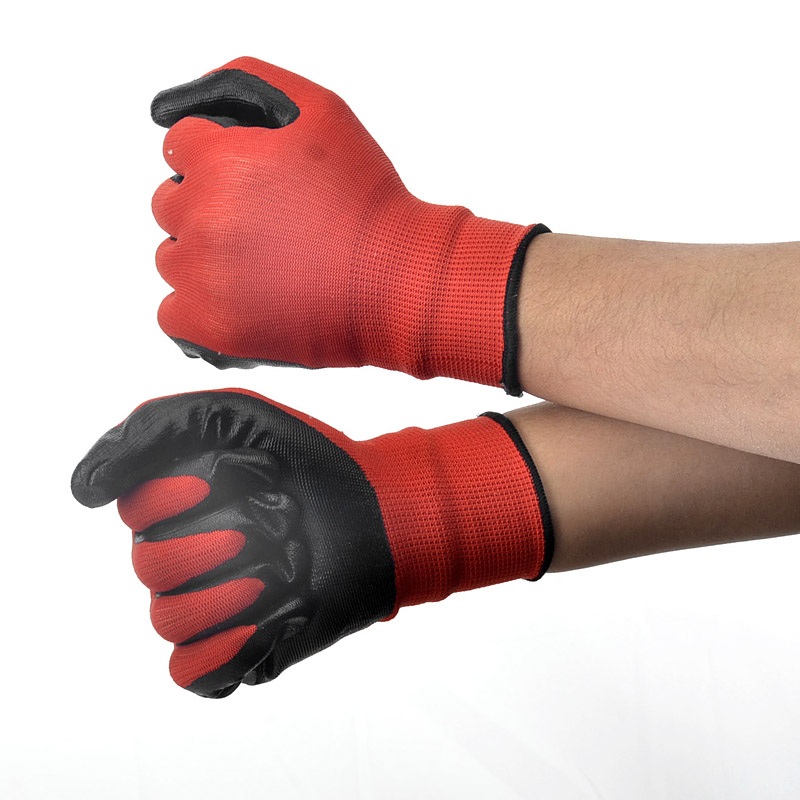 Nitrile Coated Heavy Duty Work Gloves SLE-NL001