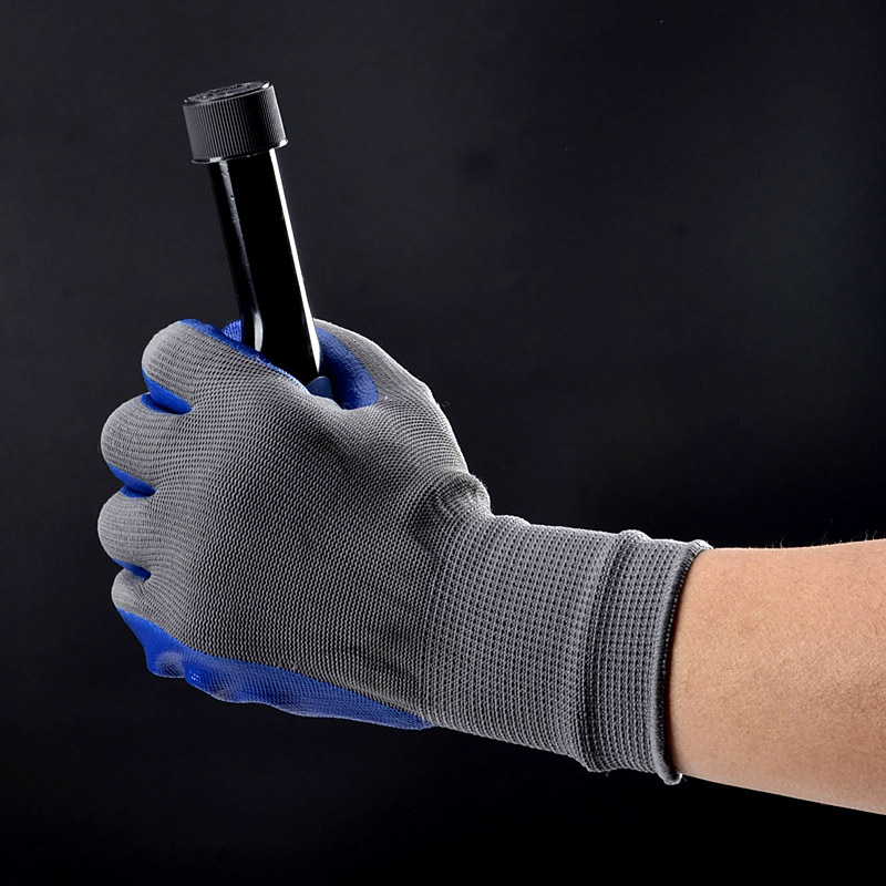Smooth Nitrile Coated Work Gloves SLE-NL001 Blue