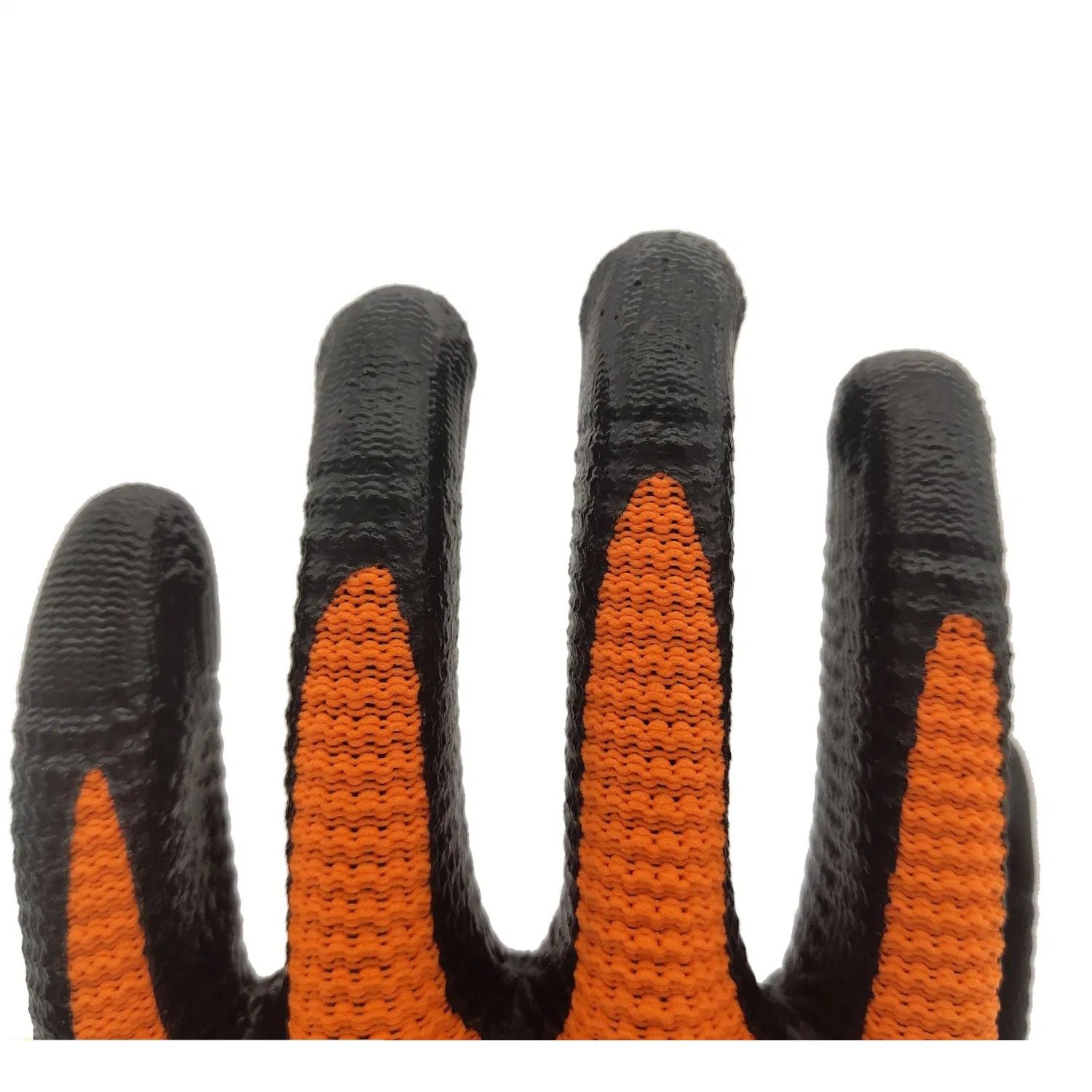 Anti-Oil Black Nitrile Coated Good Grip Orange U3 Liner Working Safety Gloves SLE-NL003