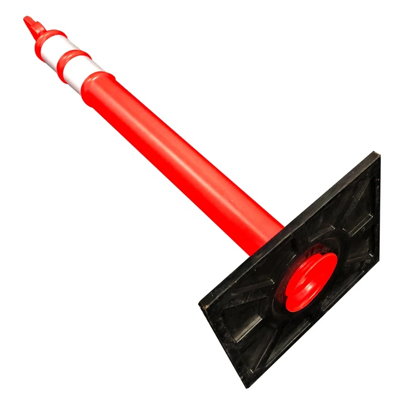 47" Delineator Post Collars with 10 lb Rubber Base