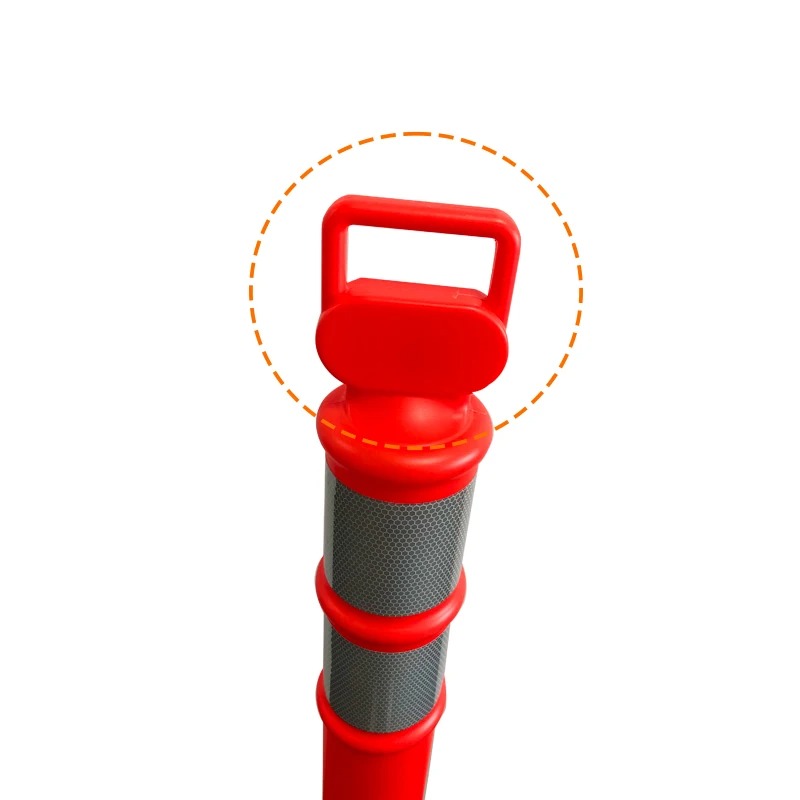 47" Delineator Post Collars with 10 lb Rubber Base