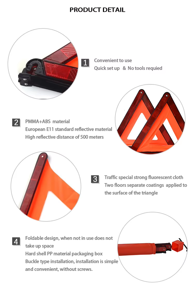 Emergency Tools Car Warning Triangle for car