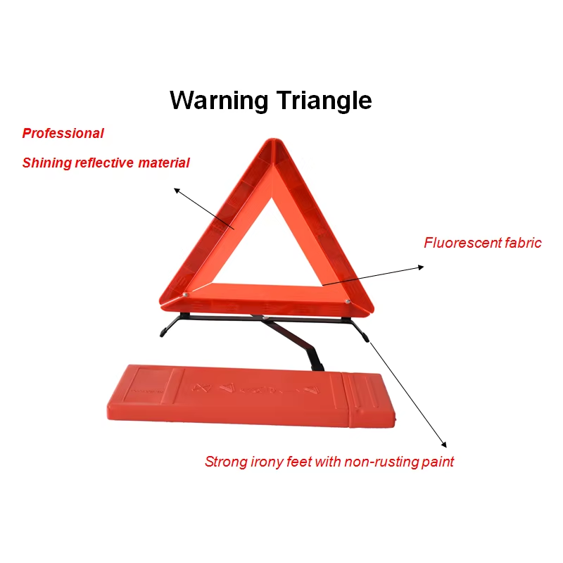 High Visible Roadside Safety Reflective Warning Triangle for Car Emergency