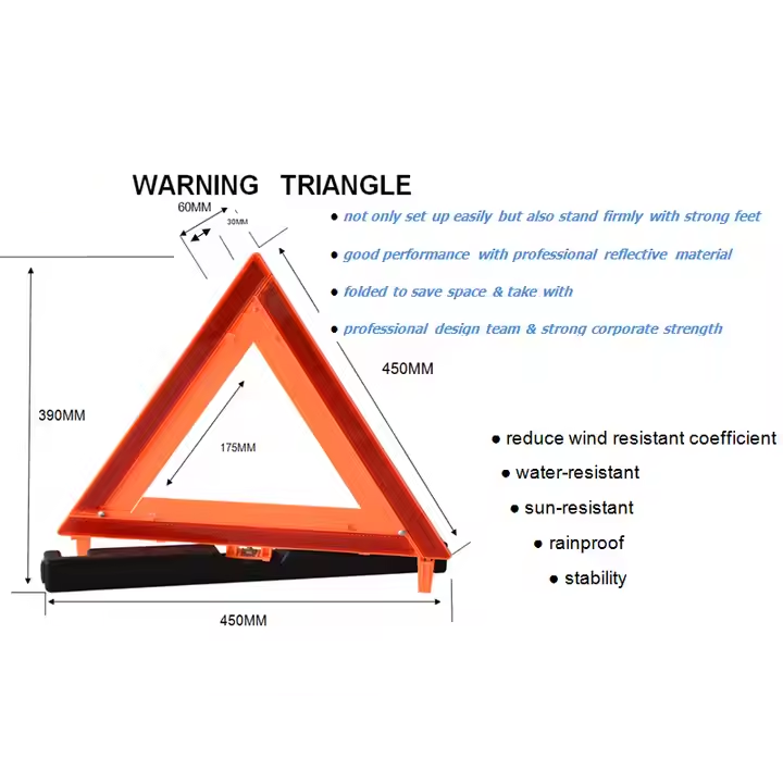 DOT FMVSS 125 Standard Safety Warning Triangle For South And North America State Market