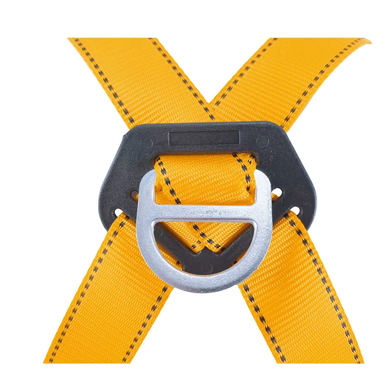 Polyester Five-Point Blue Yellow Full-Body Harness SLE-SHBD014