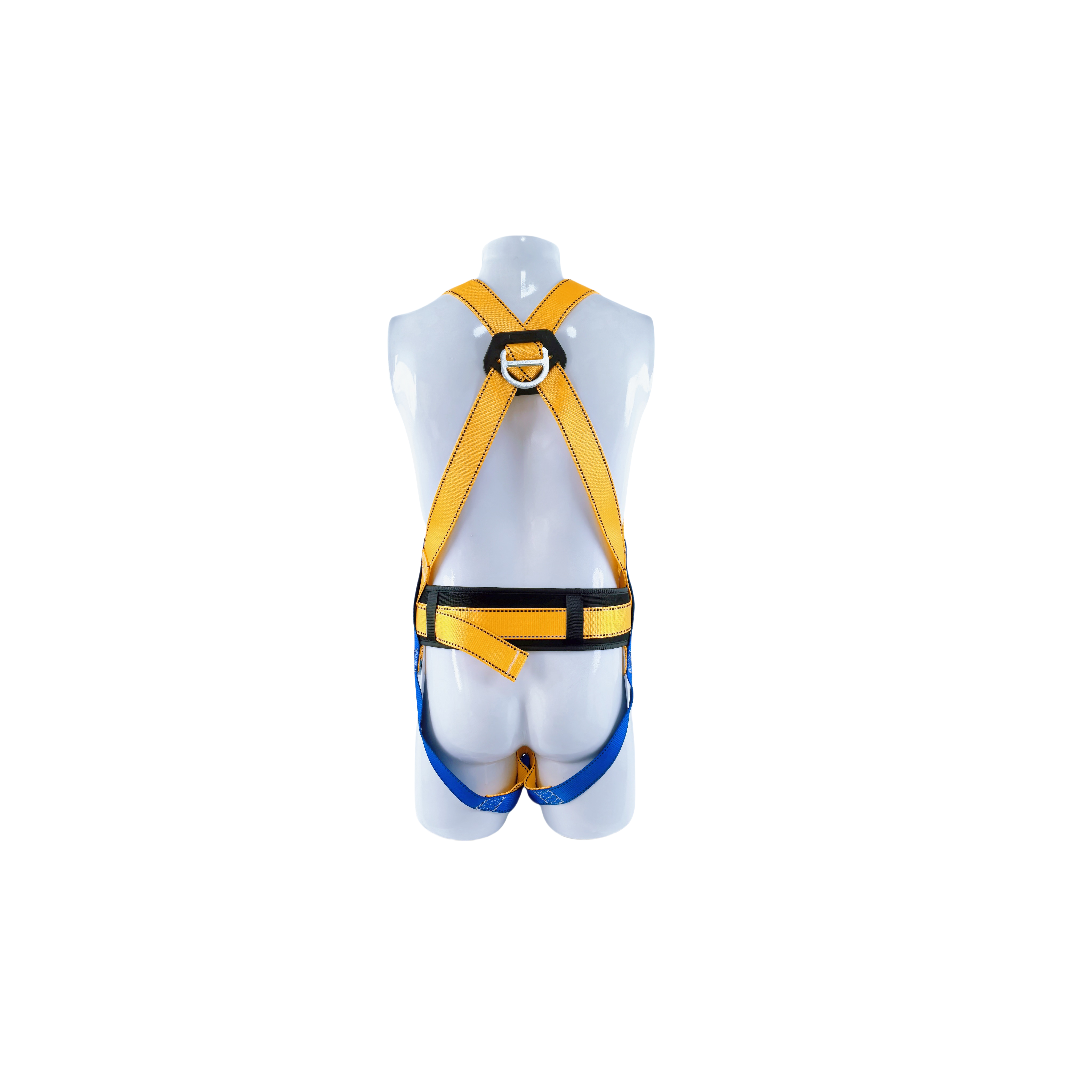 Polyester Five-Point Blue Yellow Full-Body Harness SLE-SHBD014