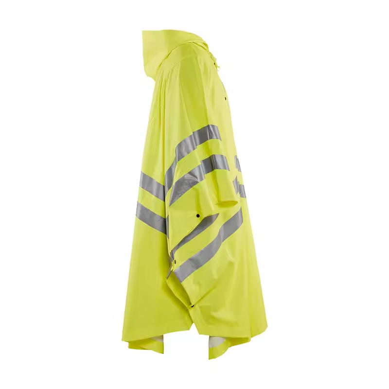 Waterproof Lightweight Hi Vis Reflective Safety PVC Rain Ponchos