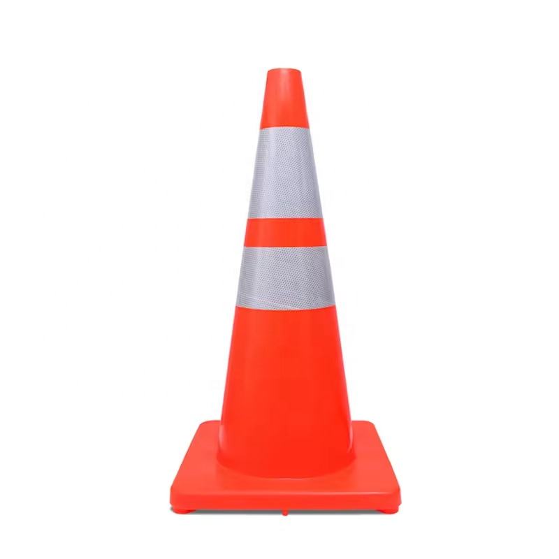 One Color PVC Traffic Cone | Flexible One-Piece Cone