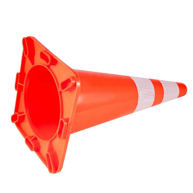 One Color PVC Traffic Cone | Flexible One-Piece Cone