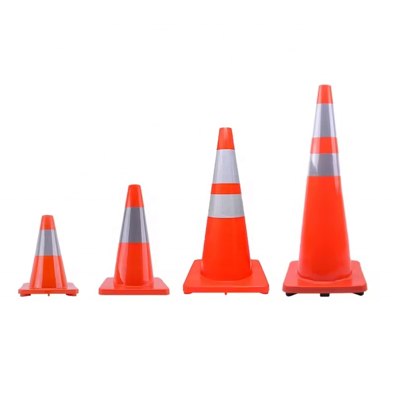 One Color PVC Traffic Cone | Flexible One-Piece Cone