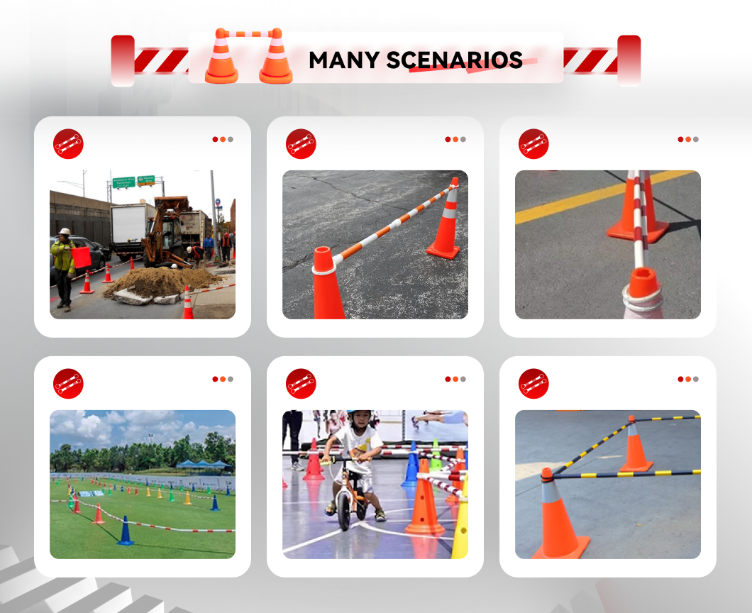 Traffic cone bar from Sloan Safety Traffic cone bar from Sloan Safety