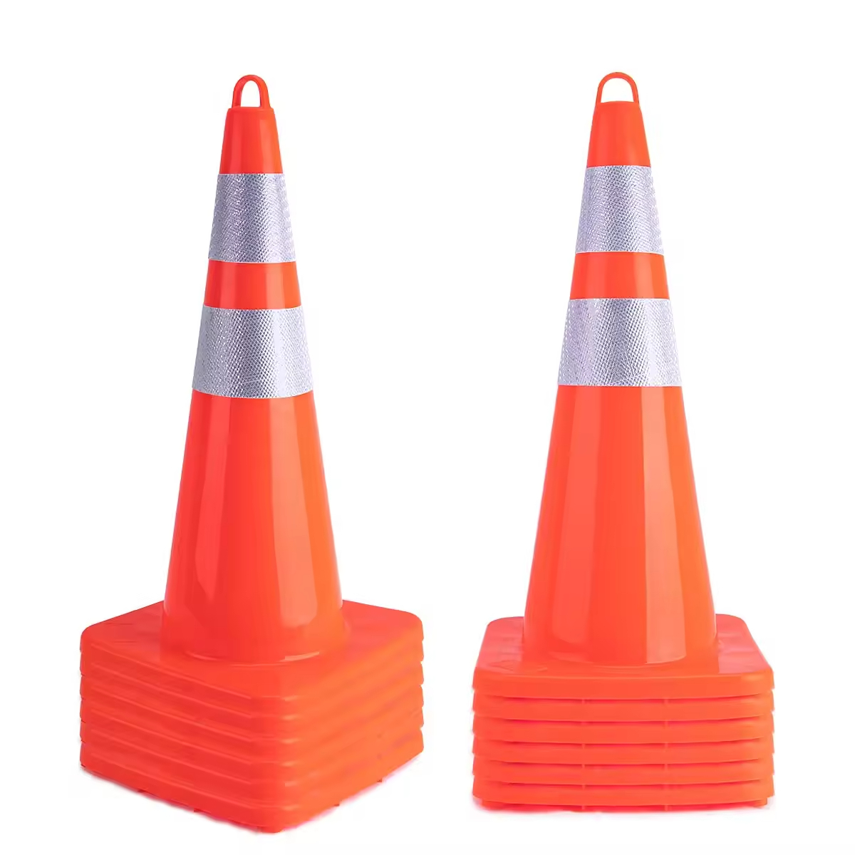 70cm Ring Top PVC Traffic Cone 