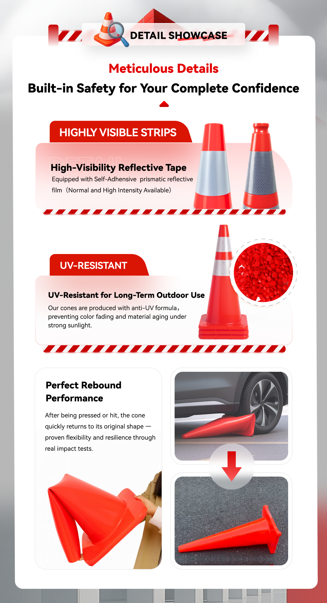 28 inch 70 cm Green Traffic cone